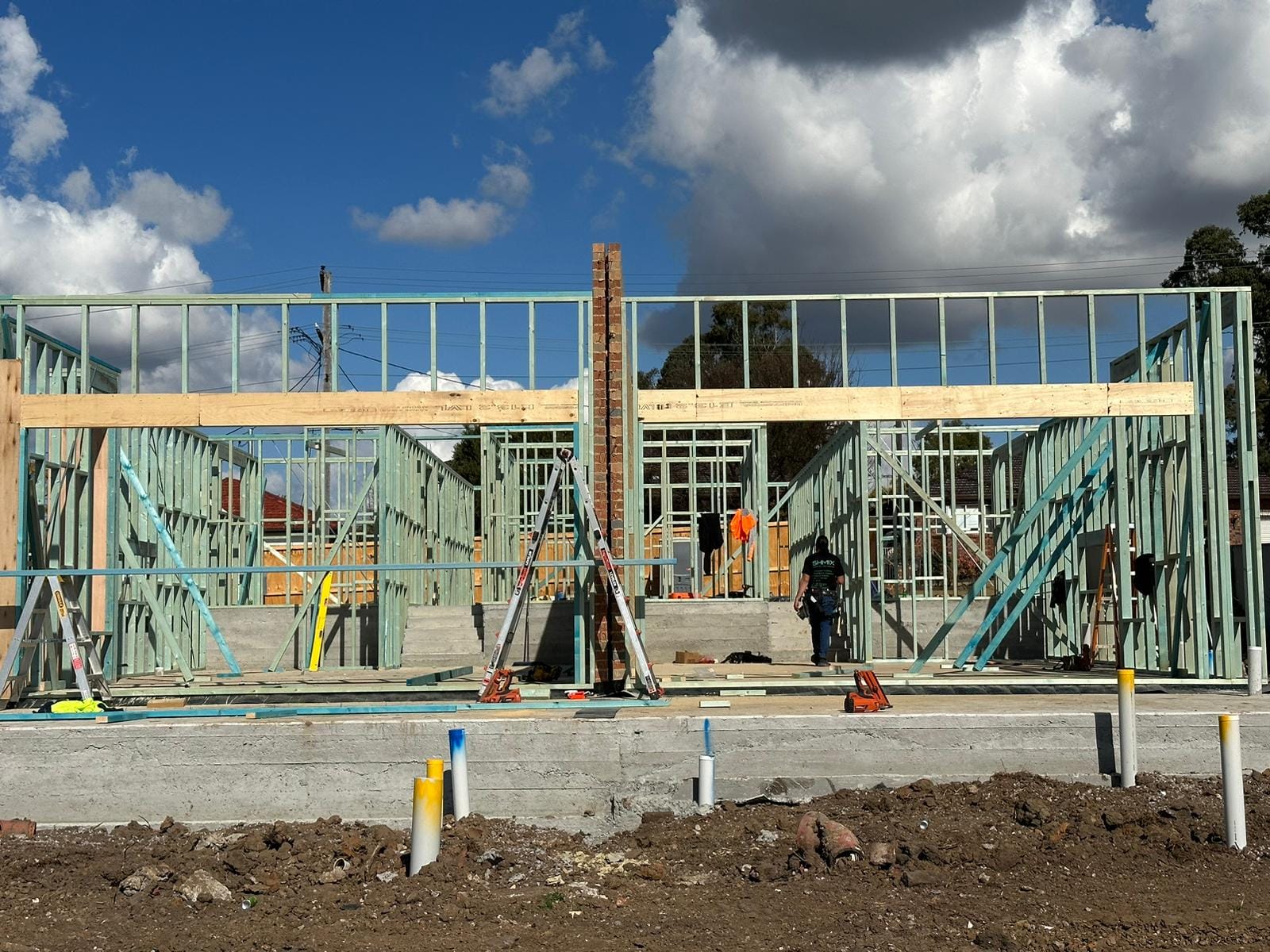 Carpentry work — deck installation