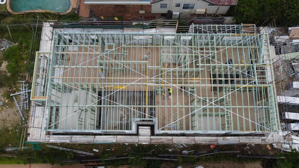 Carpentry work — pergola build